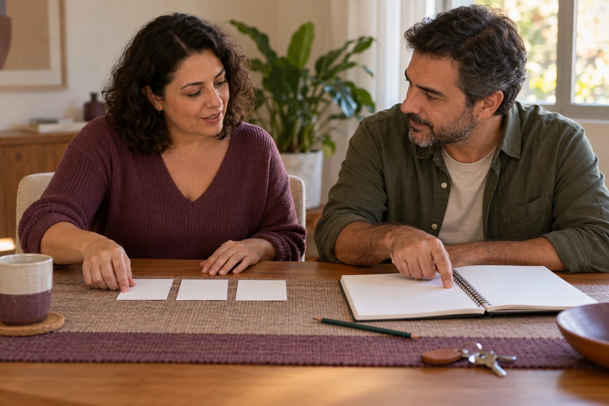 Organiza&ccedil;&atilde;o de tarefas &agrave; mesa &mdash; cena ilustrativa gerada por IA.